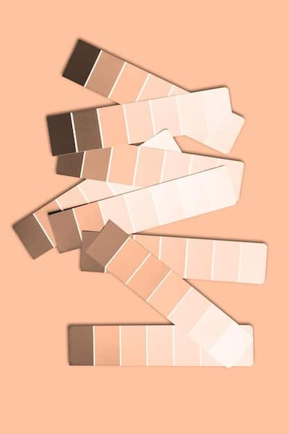 A visual representation of a color palette for a capsule wardrobe, featuring neutral colors (beige, gray, white, black) and accent colors (mustard yellow, deep green). The image illustrates how different colors can complement each other to create versatile outfits.
