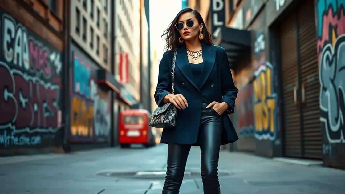 Accessories that complement oversized blazers