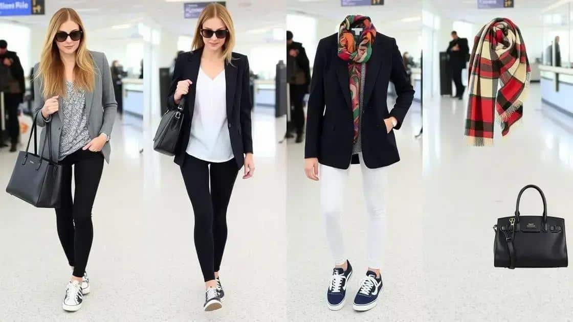 Key elements of a chic airport look Key elements of a chic airport look