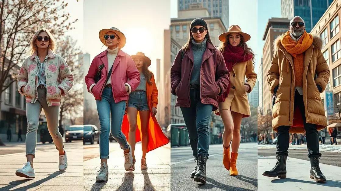 Seasonal trends in celebrity street fashion