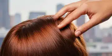 Close-up of thick, healthy hair demonstrating increased density, symbolizing successful hair growth plan.