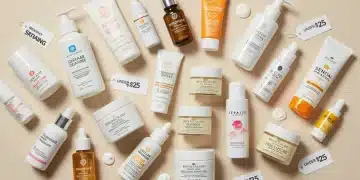 Collection of budget-friendly skincare products under $25 for premium results