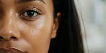 Woman with glowing, radiant skin after using advanced skincare ingredients
