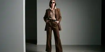 Woman in vintage outfit, showcasing timeless fashion appeal.