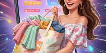 Young woman excited by Shein flash sale deals for 2026 Spring Collection
