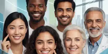 Retinol Alternatives 2026: Achieve 15% Fine Line Reduction by Summer Diverse individuals showcasing youthful, radiant skin after using retinol alternatives for fine lines