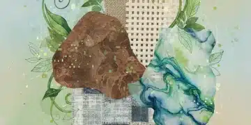 Collage of diverse sustainable fabrics like mycelium and pineapple fibers, representing eco-chic fashion innovation.