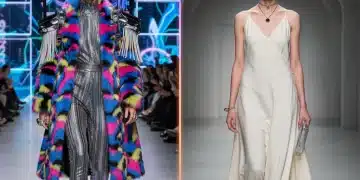 Maximalist versus minimalist fashion styles on a runway, 2026 US trends.